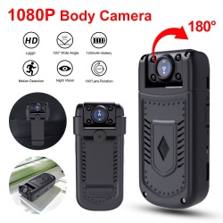 MD36 180°rotatable lens and back clip mini camera