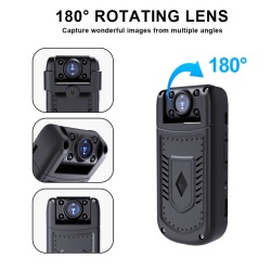MD36 180°rotatable lens and back clip mini camera